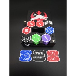 Lot de 60 jetons avec boite de rangement / insert Deck Pod - Version Alliance Xwing - Star Wars Unlimited
