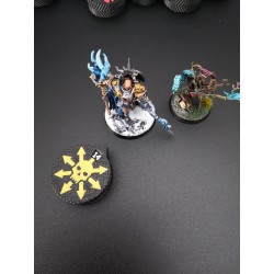 3 mini counters (0–14 lives/wounds), compatible with Warhammer Skull Chaos
