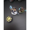 3 minicontadores de 0 a 14 vidas/heridas, compatibles con Warhammer Skull Chaos