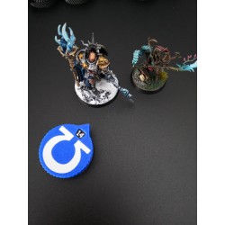 3 minicontadores de 0 a 14 vidas/heridas, compatibles con Warhammer Ultramarine