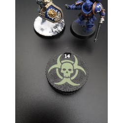 3 minicontadores de 0 a 14 vidas/heridas, compatibles con Warhammer Biohazard