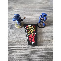 Jauge de mesure compatible Warhammer - Distances 1", 2" et 3" pouces style Flamme