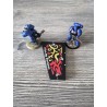 Jauge de mesure compatible Warhammer - Distances 1", 2" et 3" pouces style Flamme