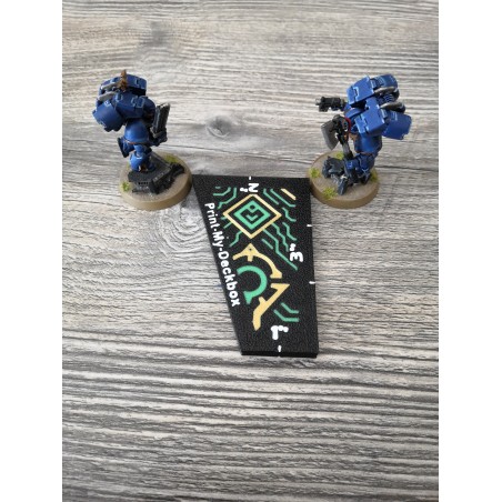 Calibre de medición compatible con Warhammer: distancias de 1", 2" y 3" pulgadas, estilo Necron