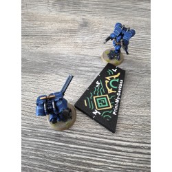 Misuratore compatibile con Warhammer - Distanze da 1", 2" e 3" pollici in stile Necron
