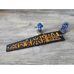 Jauge de mesure compatible Warhammer - Distances 1", 2", 3", 6" et 9" - Style Gothique