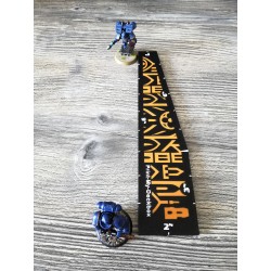 Regla de medición compatible con Warhammer - Distancias de 1", 2", 3", 6" y 9" - Estilo gótico
