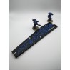Regla de medición compatible con Warhammer - Distancias de 1", 2", 3", 6" y 9" - Estilo gótico