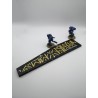 Regla de medición compatible con Warhammer - Distancias de 1", 2", 3", 6" y 9" - Estilo gótico