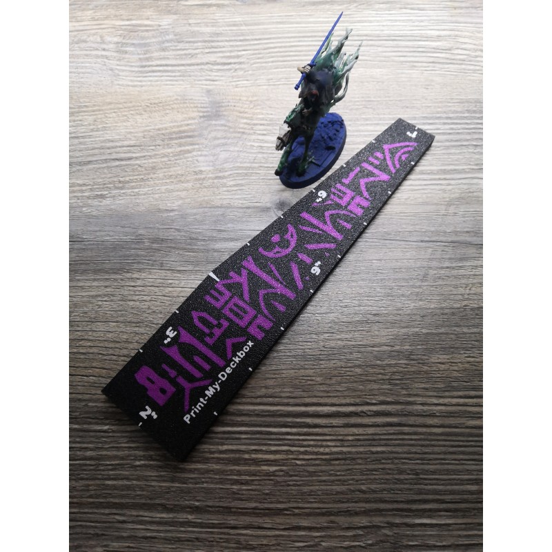 Warhammer-compatibele meetlat - Afstanden 1", 2", 3", 6" en 9" - Gotische stijl