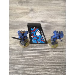 Warhammer-compatibele meetlat – Afstanden van 1", 2" en 3" inch in Aeldari-stijl
