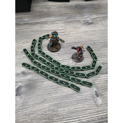 4 reglas flexibles de 6, 8, 10 y 12 pulgadas compatibles con juegos de guerra del estilo Warhammer 40k, Kill Team y Age of Sigma