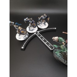 3-inch gebogen richtlatten van Deep Strike, compatibel met Warhammer 40k, Age of Sigmar en Kill Team