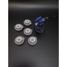 Set of 5 mini damage/health counters (0–59) for wargames or Warhammer 40k-compatible RPGs