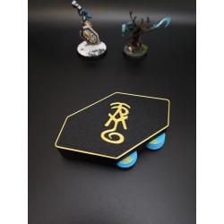 Scatola con 6 rune e 12 segnalini compatibile con Warhammer Lumineth Age of Sigmar