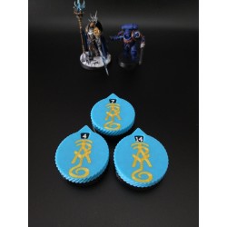 3 Mini-Zähler (0 bis 14 Leben/Verletzungen), kompatibel mit Warhammer Lumineth