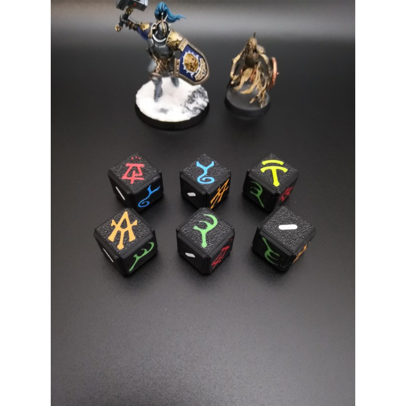 6 rune compatibile con Warhammer Lumineth Age of Sigmar