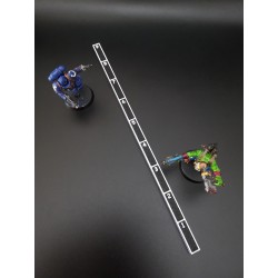Righello da 9 pollici compatibile con giochi di guerra in stile Warhammer 40k, Kill Team, Age of Sigmar