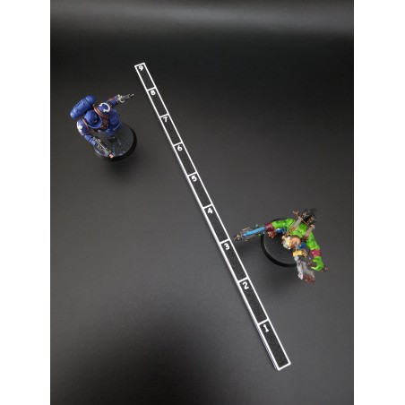 Réglette 9 pouces compatible wargame style Warhammer 40k, Kill team, Age of Sigmar