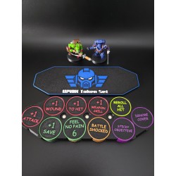 Boite de 40 jetons doubles-faces compatible Warhammer 40K - Space Marine