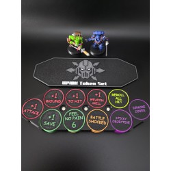Scatola da 40 segnalini bifacciali compatibile con Warhammer W40K - Chaos