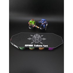 Caja de 40 fichas de doble cara compatible con Warhammer W40K - Chaos