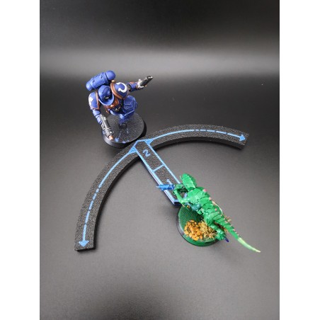 Bastoncini da 2 pollici ad arco Deep Strike compatibili con Warhammer 40k, Age of Sigmar, Kill Team
