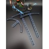 3 réglettes en arc Deep Strike 2, 6 et 8 pouces compatible Warhammer 40k, Age of Sigmar, Kill Team