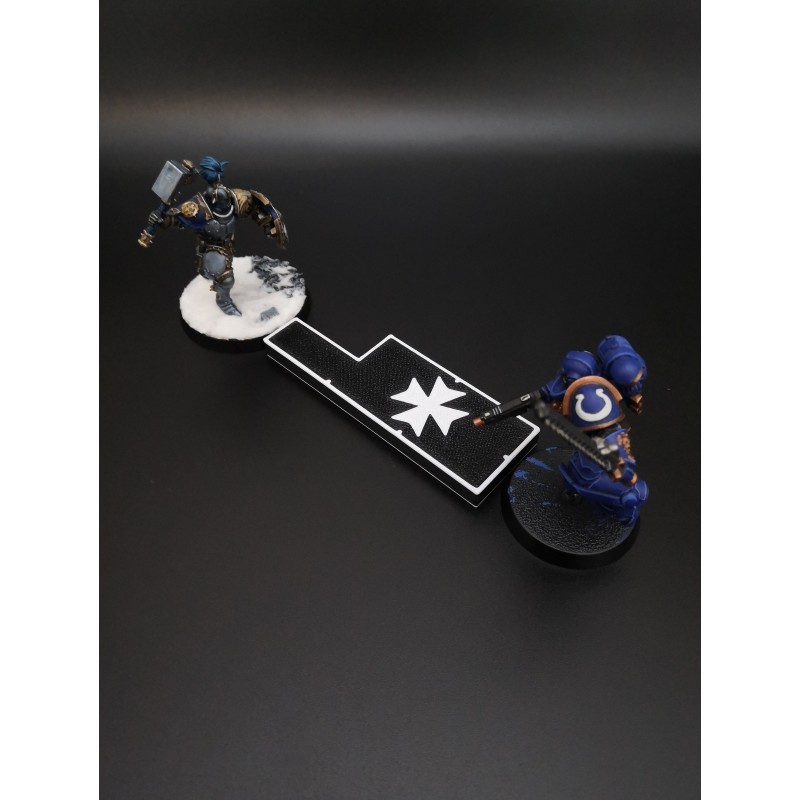 Mini-meter 0,5-1-2-3 inch, compatibel met Warhammer - Black Templar