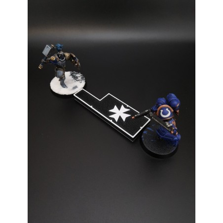 Mini Gauge 0.5–1–2–3 inches, compatible with Warhammer – Black Templar