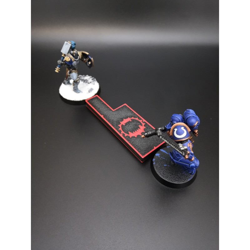Mini-meter 0,5-1-2-3 inch, compatibel met Warhammer - World Eater
