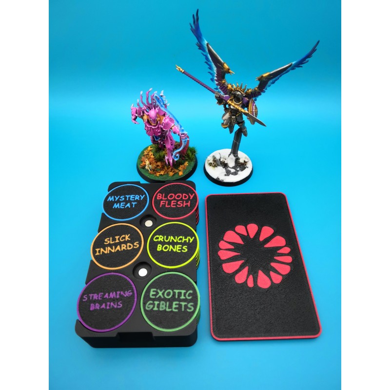 Boite de 36 jetons doubles faces mécanique Ogor compatible Warhammer Age of Sigmar