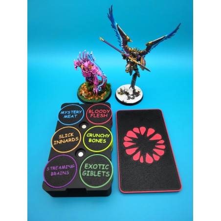 Boite de 36 jetons doubles faces mécanique Ogor compatible Warhammer Age of Sigmar