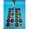 Box of 36 Ogor double-sided mechanical tokens, compatible with Warhammer and Age of Sigmar