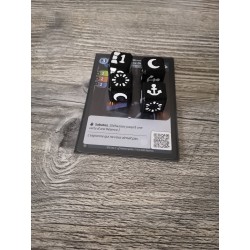 Lot de 9 dés D6 16mm version noir et doré - Altered TCG