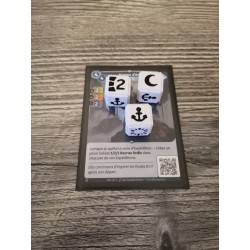 Lot de 9 dés D6 16mm version blanc et noir - Altered TCG