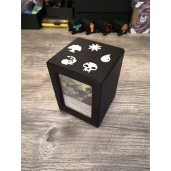 Deck box commander 100 kaarten - Logo 5 mana - Magic the gathering