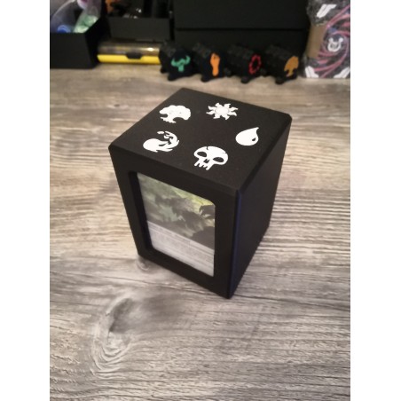 Deck box commander 100 kaarten - Logo 5 mana - Magic the gathering