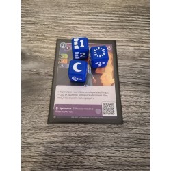 9er-Set Würfel D6 16mm Version Ordis blau und weiß - Altered TCG