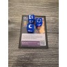 Set van 9 D6 16mm Ordis blauw en witte dobbelstenen - Altered TCG