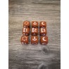 Set di 9 dadi D6 16 mm Axiom bianchi e marroni - Altered TCG