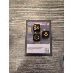 Doos met 15 zwarte en gouden 16mm D6 dobbelstenen - Altered TCG