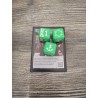 Pack of 6 D6 20mm Muna green and white dice - Altered TCG