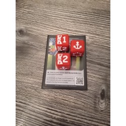 Set van 6 D6 20mm rode en witte Bravos dobbelstenen - Altered TCG