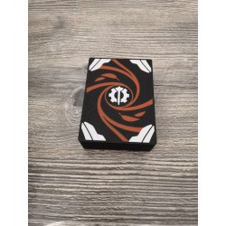 Doos met 9 x 20 mm D6-dobbelstenen + 2 paar helden / metgezellenfiches - Axiom-versie - Altered TCG