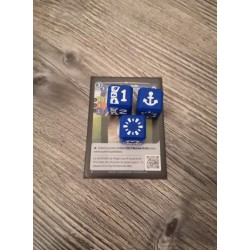 Caja de 9 dados D6 de 20 mm + 2 pares de fichas de héroe / compañero - Versión para ordenador - TCG Alterado