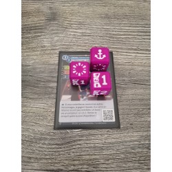 Caja de 9 dados D6 de 20 mm + 2 pares de fichas de héroe / compañero - Versión Yzmir - Altered TCG