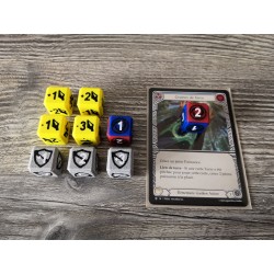 Lote de 9 dados D6 de 16 mm, versión clásica - Flesh and Blood TCG