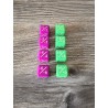 Lot de 8 dés D6 de 16 mm +1/+1 et -1/-1 pour Magic MTG