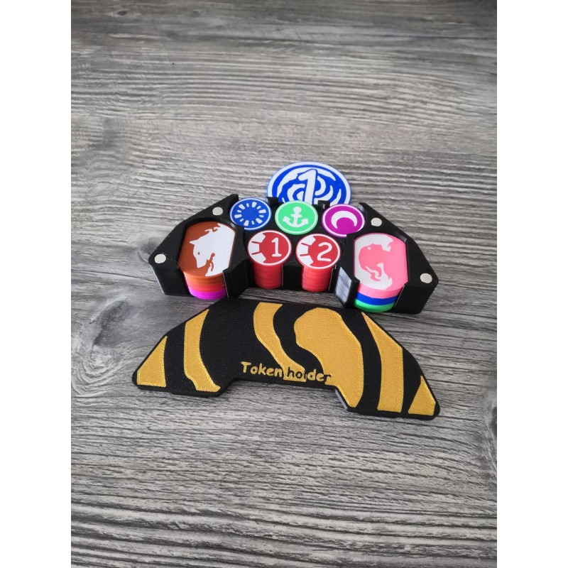 Schachtel mit 43 Spielmarken im Bogenformat - Altered TCG